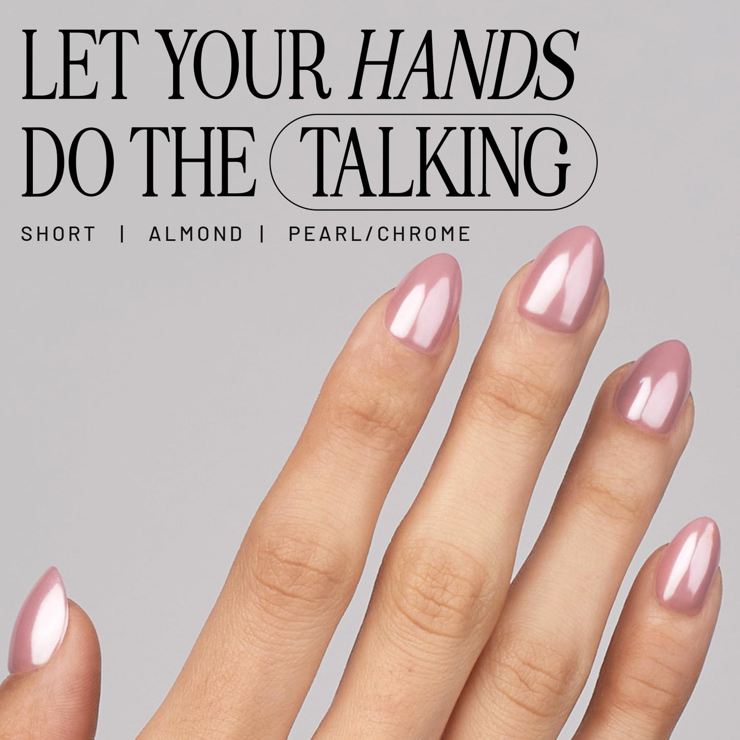 Lilac St - Press on Nails, Afterglow (30 Nails, 15 Sizes) - Short, Almond, Pearl + Glossy, Opaque - Brush-On Nail Glue, Nail File, Cuticle Stick, Prep Pad - Cruelty Free, Vegan, Women Founded