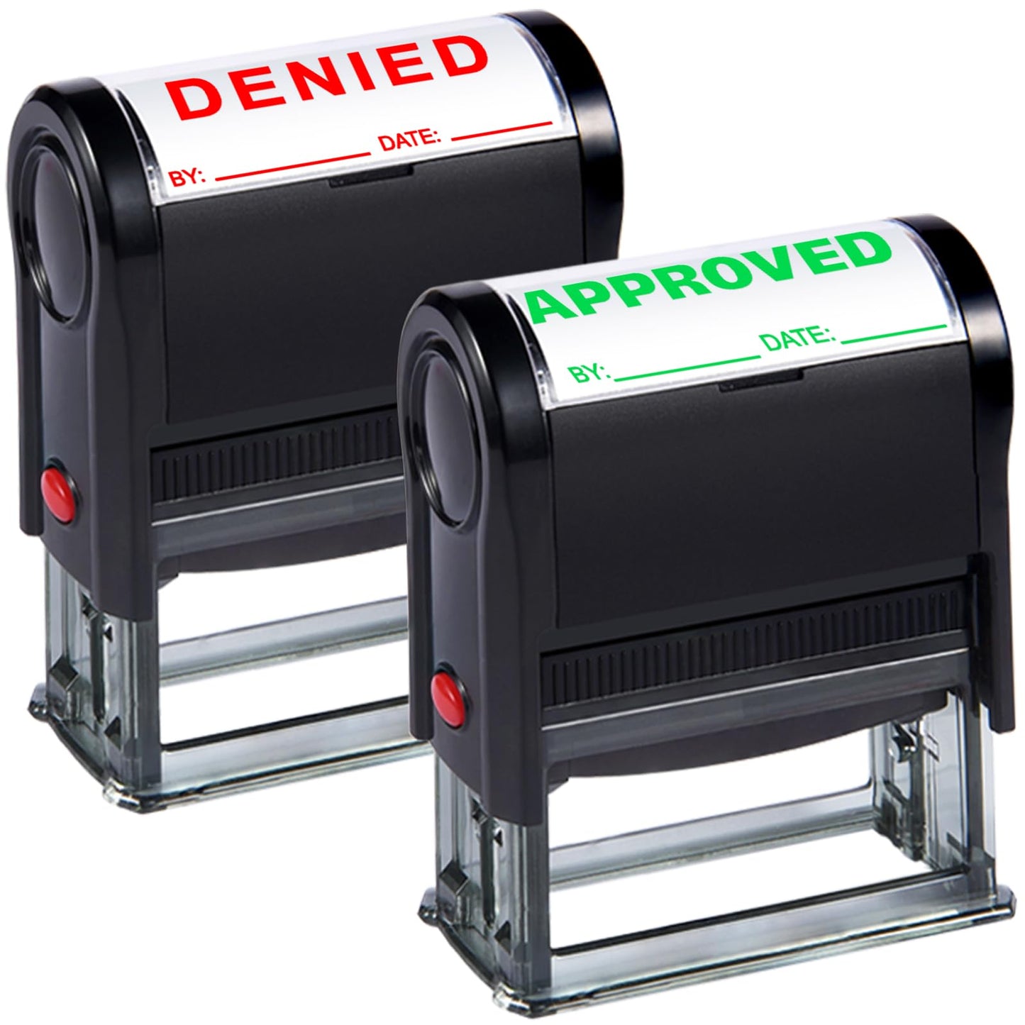 Bertiveny Self Inking Approved and Denied Stamps Set Office Self Inking Approved Denied by Stamp with Date for Business Supplies Approve Stamp Denied Stamps with Date and Signature