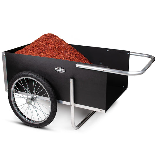 Smart Carts Ultimate Gardener Cart with 7 CF Capacity, Large 20-Inch Wheels for Effortless Maneuverability, and Aluminum Frame That is Strong, Lightweight, and Rustproof