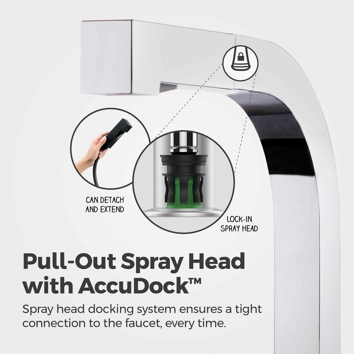 Pfister Arkitek Kitchen Faucet with Pull Out Sprayer, Single Handle, High Arc, Stainless Steel Finish, LG534LPMS