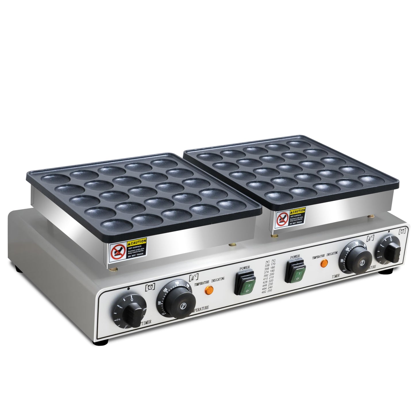 50PCS Mini Pancakes Maker Machine, 110V Electric Commercial Dutch Pancake Maker, Non-stick Small hotcake Maker Mini hotcakes machine for Home Kitchen Restaurant Business