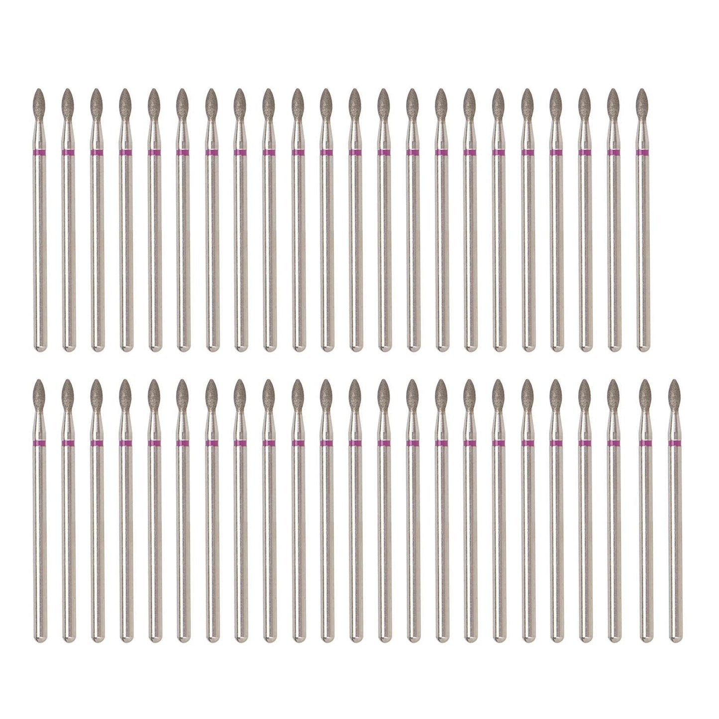 50pcs Diamond Nail Drill Bits – Cuticle Polishing & Fast Gel Removal Bits, Compatible with Most Nail Machines, Professional & Home Manicure