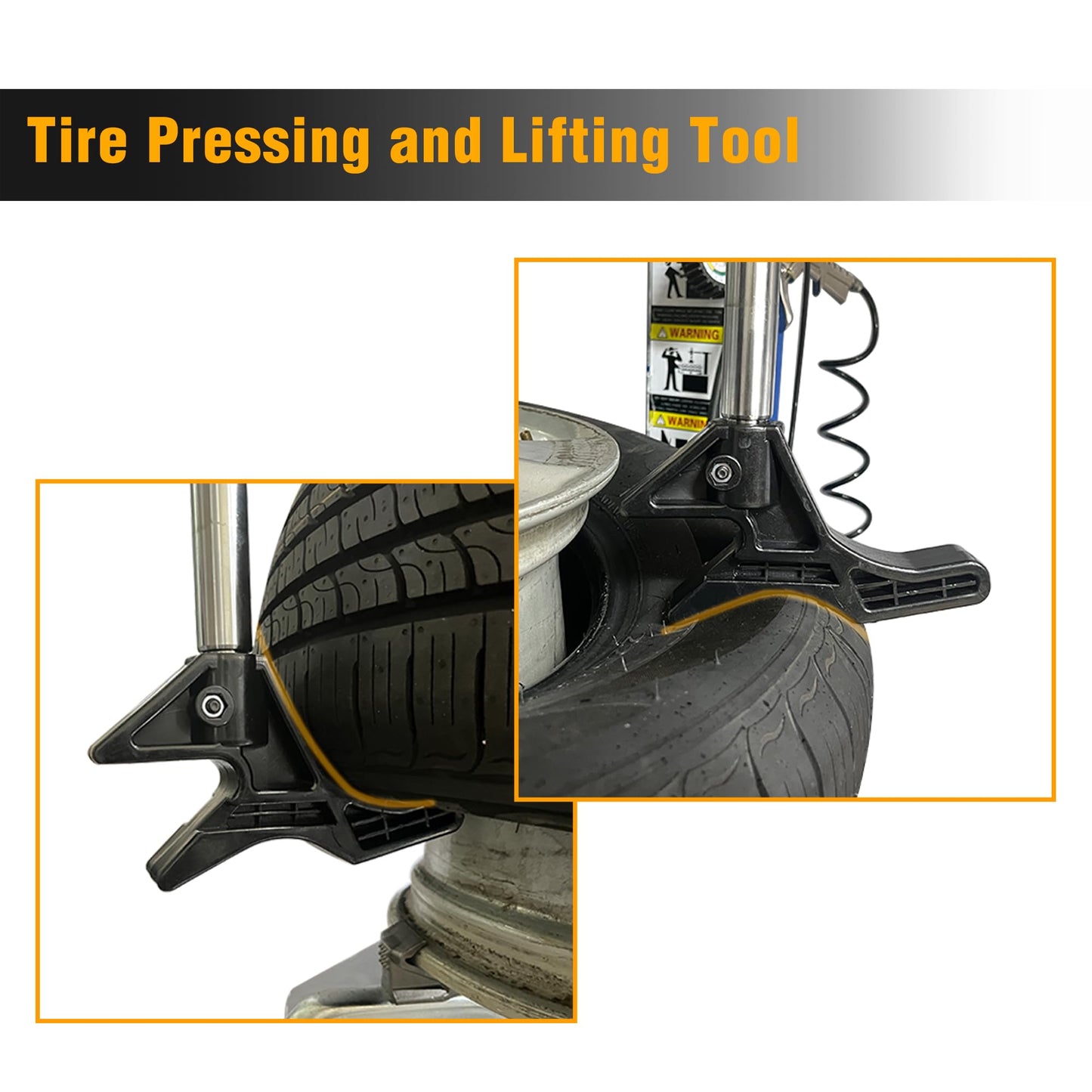 VECONOR Tire Machine Assist Arm-Semi Tire Changing Tool-Helper Arm for Tire Remove-Replaceable Air Adapters,Pneumatic Powered,Rustproof,Quick Changing