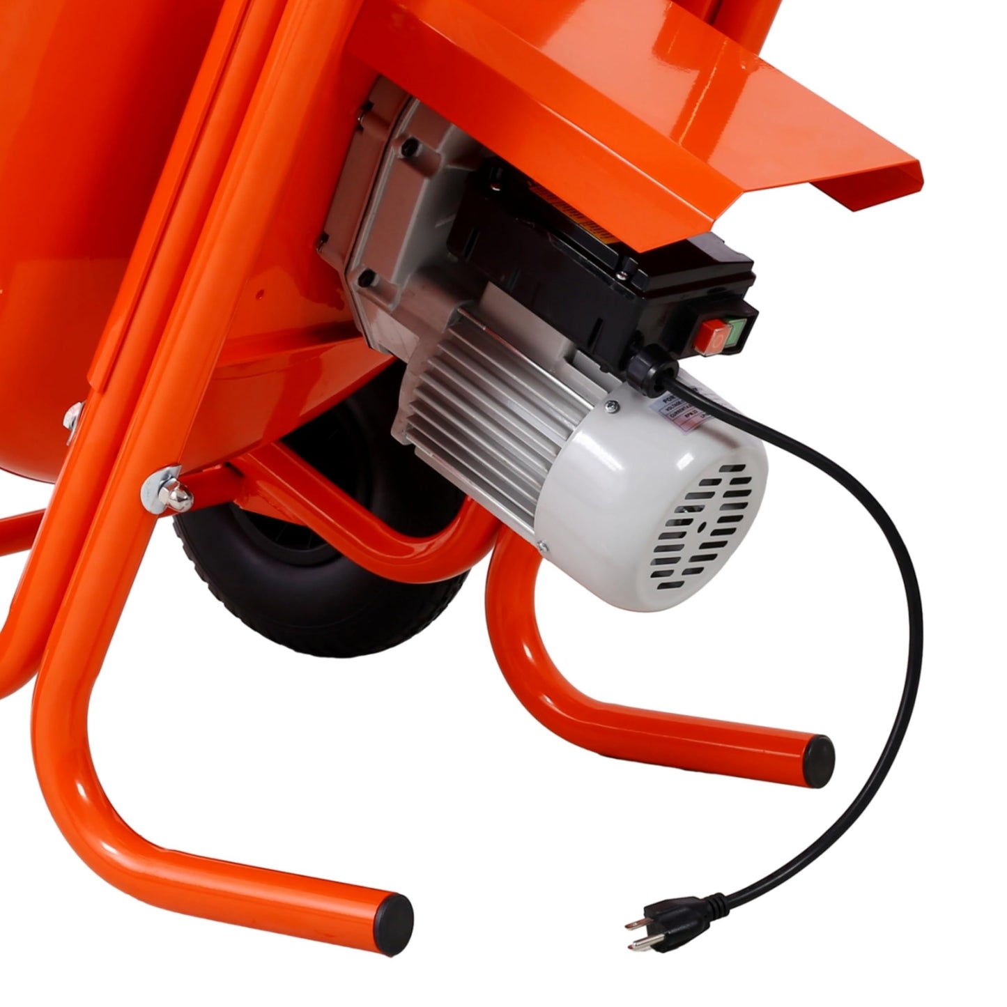 8 Cu. Ft. Electric Cement Mixer, Wheel Barrow Portable Concrete Mixer Machine, Horizontal Cement Mixing Tools for Stucco, 224L 115V-60HZ