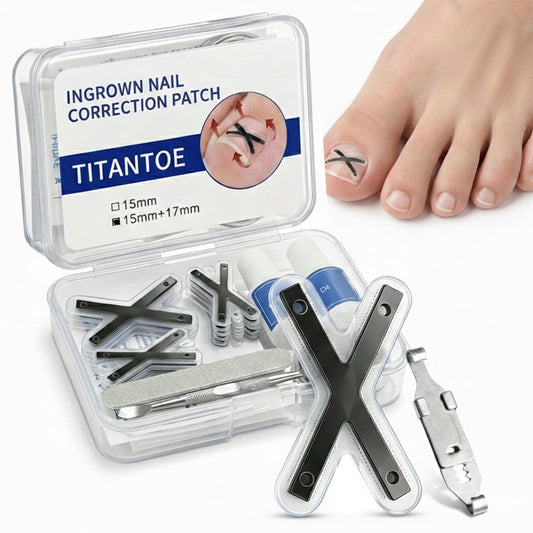 Ingrown Toenail Treatment Corrector Strips, Titanium Alloy Ingrown Nail Curve Corrector, Ingrown Toenail Tools for Home Use, 6Pcs