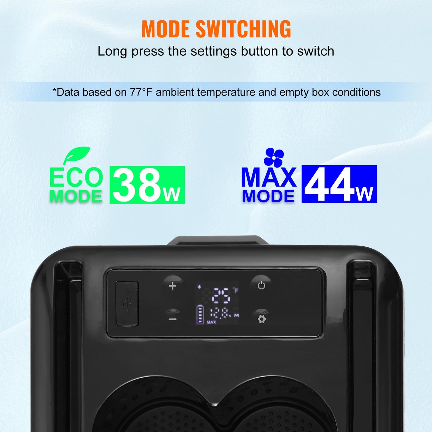 VEVOR Car Refrigerator, 12 Volt Car Armrest Refrigerator Fridge, 15 L Single Zone Portable Freezer, -4℉-68℉ Adjustable Range, 12/24V DC and 100-240V AC Compressor Cooler for Outdoor, Camping