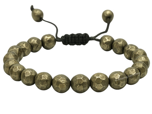 Amazing Gemstone Pyrite Bracelet for Women - Chakra Mens Bracelet Protection Crystals and Healing Stones - Blessing Bracelet Spiritual Meditation Gift Christmas Stocking
