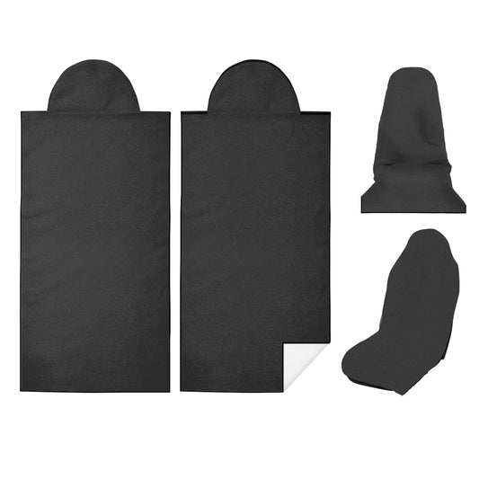 Car Seat Towel Cover After Gym, Car Seat Cover Towel – Sweatproof, Washable, Non-Slip Cover for Cars, SUVs (2 Pack, Black)
