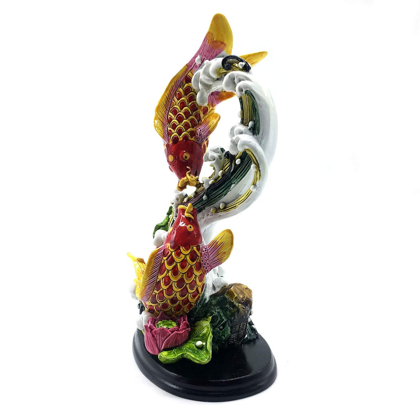 FUNSXBUG Chinese Feng Shui Fish Statue Feng Shui Decor Home Office Decoration Tabletop Decor Ornaments Good Lucky Gifts