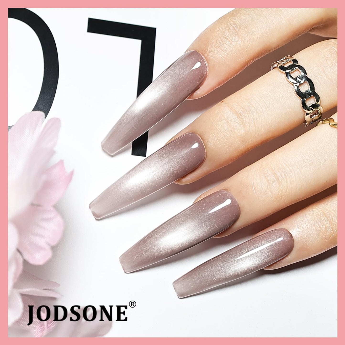 JODSONE 10 Colors Glow-in-the-Dark Cat Eye Gel Nail Polish Set Silver Green Blue Grape Purple with Base Coat and Top Coat and Magnet Stick Summer Nail Art for Nail Salons and at Home