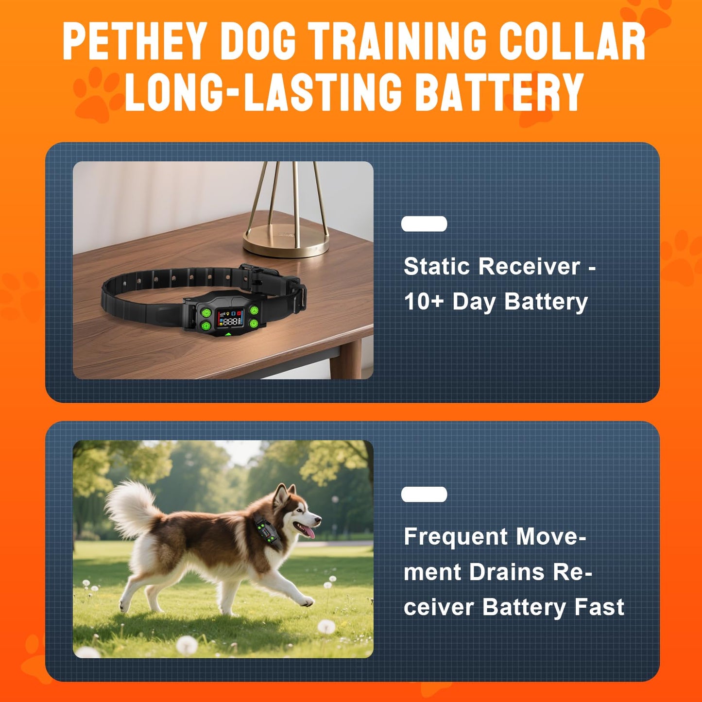 GPS Wireless Dog Fence for Easy Outdoor Use, Electric Dog Fence with Automatic Training Mode, No Setup Needed, 25-999yd Range, IPX7 Waterproof Lightweight Nylon Collar for Dogs