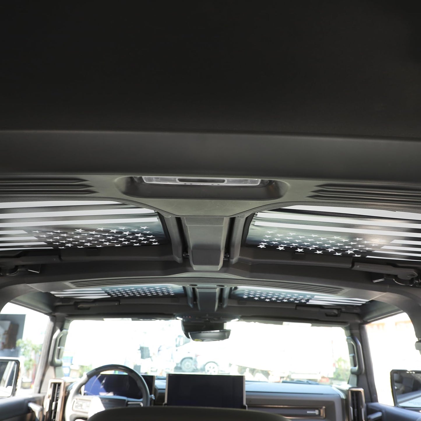 Sunroofs Shade Compatible with 2022 2023 2024 2025 2026 Hummer EV Accessories SUV/Pickup Truck 4PCS Hardtop Windshield Glass Sunshade Insulation Heat Visor Blocks UV Foldable Storage
