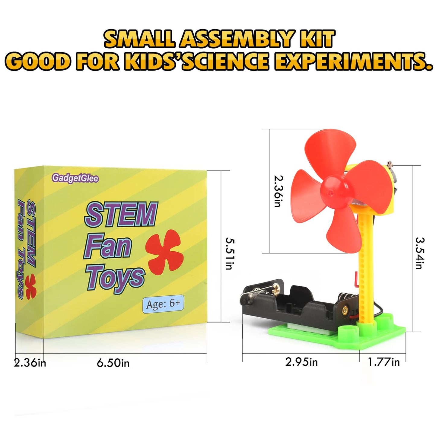 STEM Toys Science Kits, 7 Bulk Electric Circuit Kit for Kids Classroom, STEAM Activities Crafts Electrical Experiment 2nd 4th 5th Grade STEM Gifts, Build a Fan Activity Projects School Party Favors