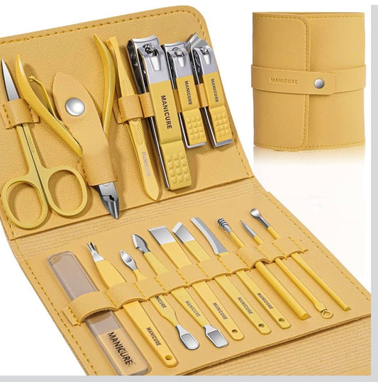 16 Piece Manicure Pedicure Set Stainless