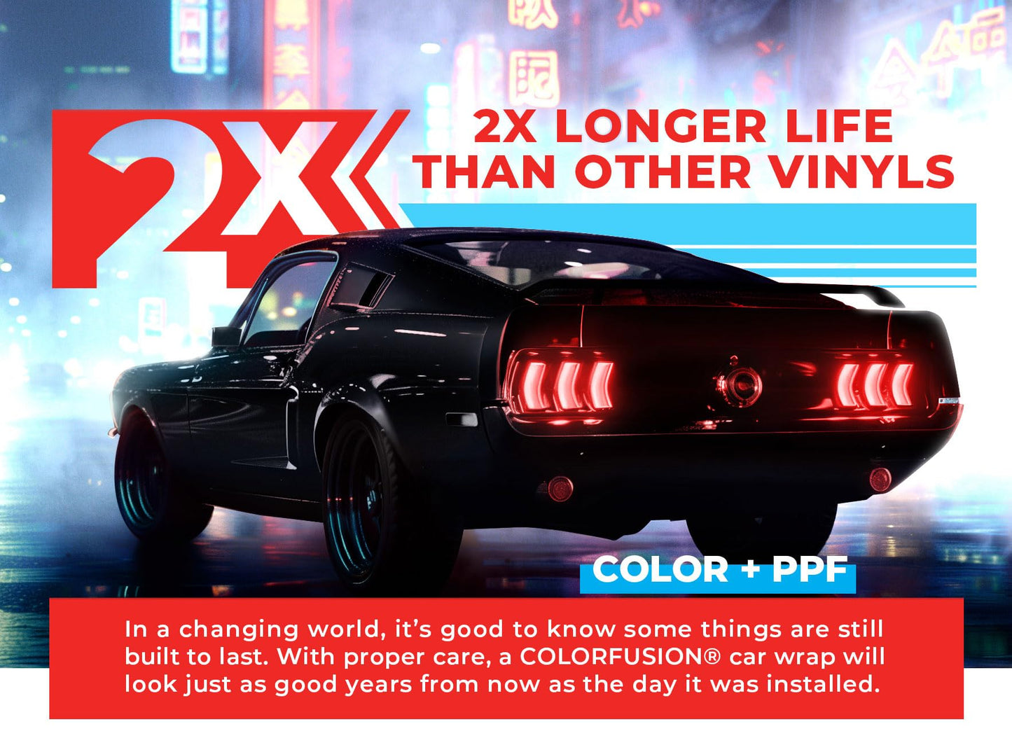 ColorFusion PPF by VViViD, Gloss Piano Black Dry Apply PPF Vinyl Car Wrap Roll 60ft x 5ft