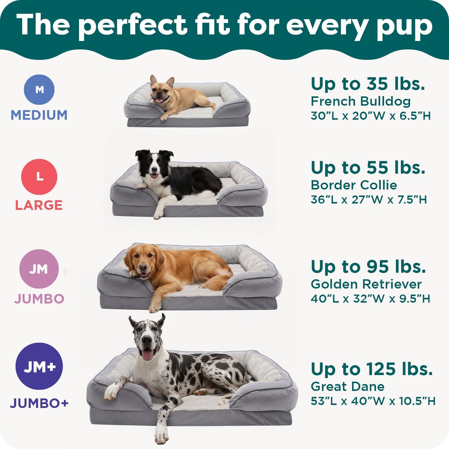 FurHaven Cooling Gel Dog Bed for Large Dogs, Perfect Comfort Sofa Bed with Cool Gel-Top Foam & Solid Orthopedic Foam Base for Joint Support, Washable Cover, Jumbo Plus XXL, Plush & Velvet, Brownstone.