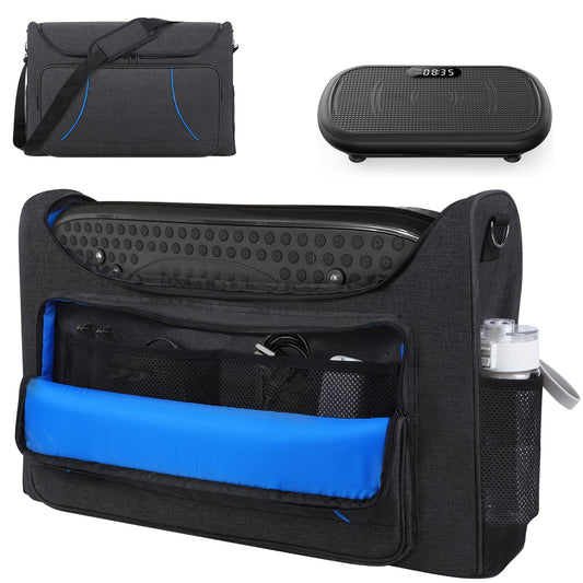 Amotpo Carry Case Compatible with AXV/SoftGym Vibration Plate Fitness Platform Portable Vibration Plate Exercise Machine Storage Bag Cover,Large Capacity Carry Bag with Pockets,Case Only