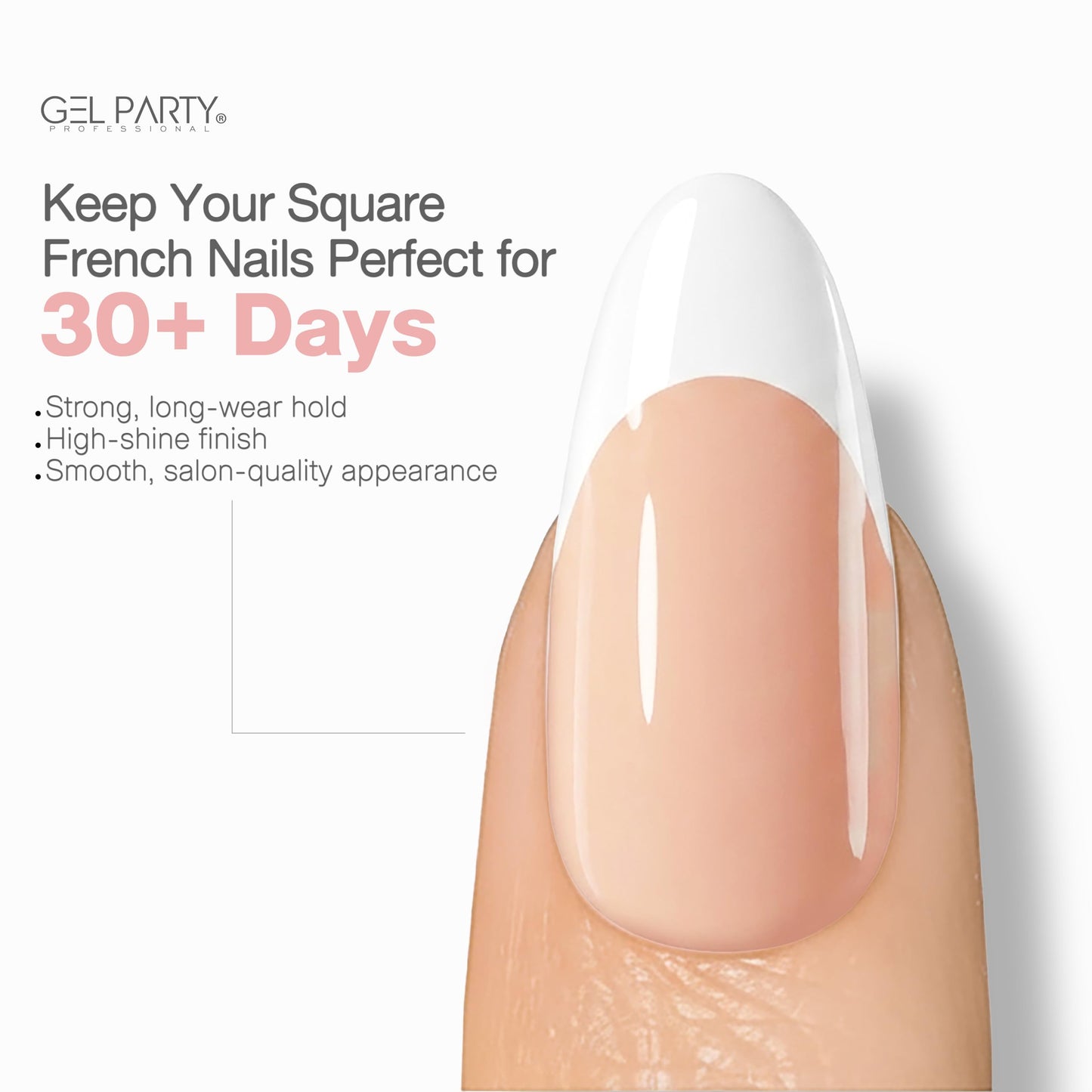 GELPARTY Soft Gel French Nail Tips – 150pcs, 15 Sizes, Pre-Shaped Nude Short Almond & Classic French Tips, Professional DIY Manicure, Long-Lasting & Easy Application