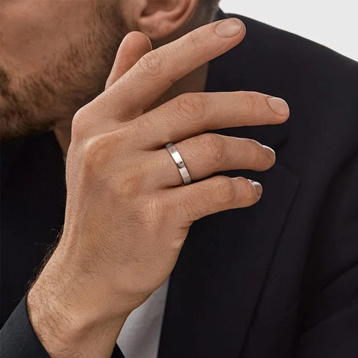 STARCHENIE Solid 925 Sterling Silver 4mm Wedding Band Ring, Comfort Fit High Polish, for Men and Women (Size 12)
