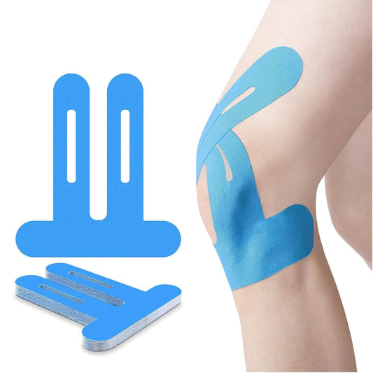 Precut Kinesiology Knee Tape Hypoallergenic Athletic for Knee Pain Knee Tape for Knee Pain Relief Pre Cut Knee Support & Stability, Pain Relief – Breathable