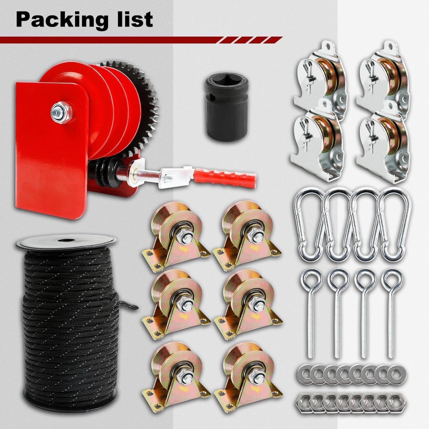 Overhead Garage Storage Lift - Heavy Duty Ceiling Mounted Garage Storage Lift System for Organization Easy to Install