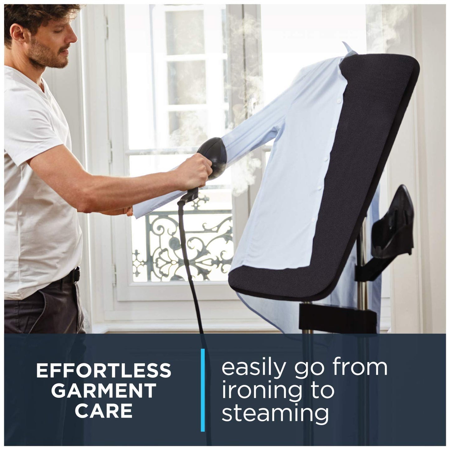 Rowenta IXEO Steamer + Clothes Ironing Board (65") + Portable Lint Remover