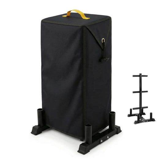 CAP Barbell Rack Cover - 20"Lx25"Wx60.6"H - Heavy Duty Weight Rack for Plates Cover, Dustproof Tear Resistant Weight Tree Cover for CAP Barbell Olympic Bumper Plate Tree Rack/Strength Training Hanging Rack