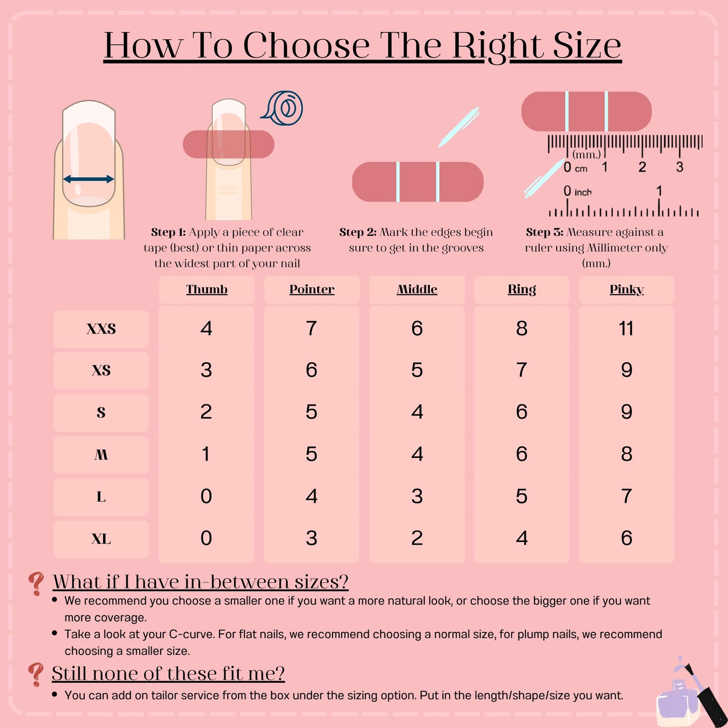 Medium Almond Press On Nails, French Moonlight Pink with Bow Design, Handmade 10-Piece Set, Sizes XXS-XL (XL)