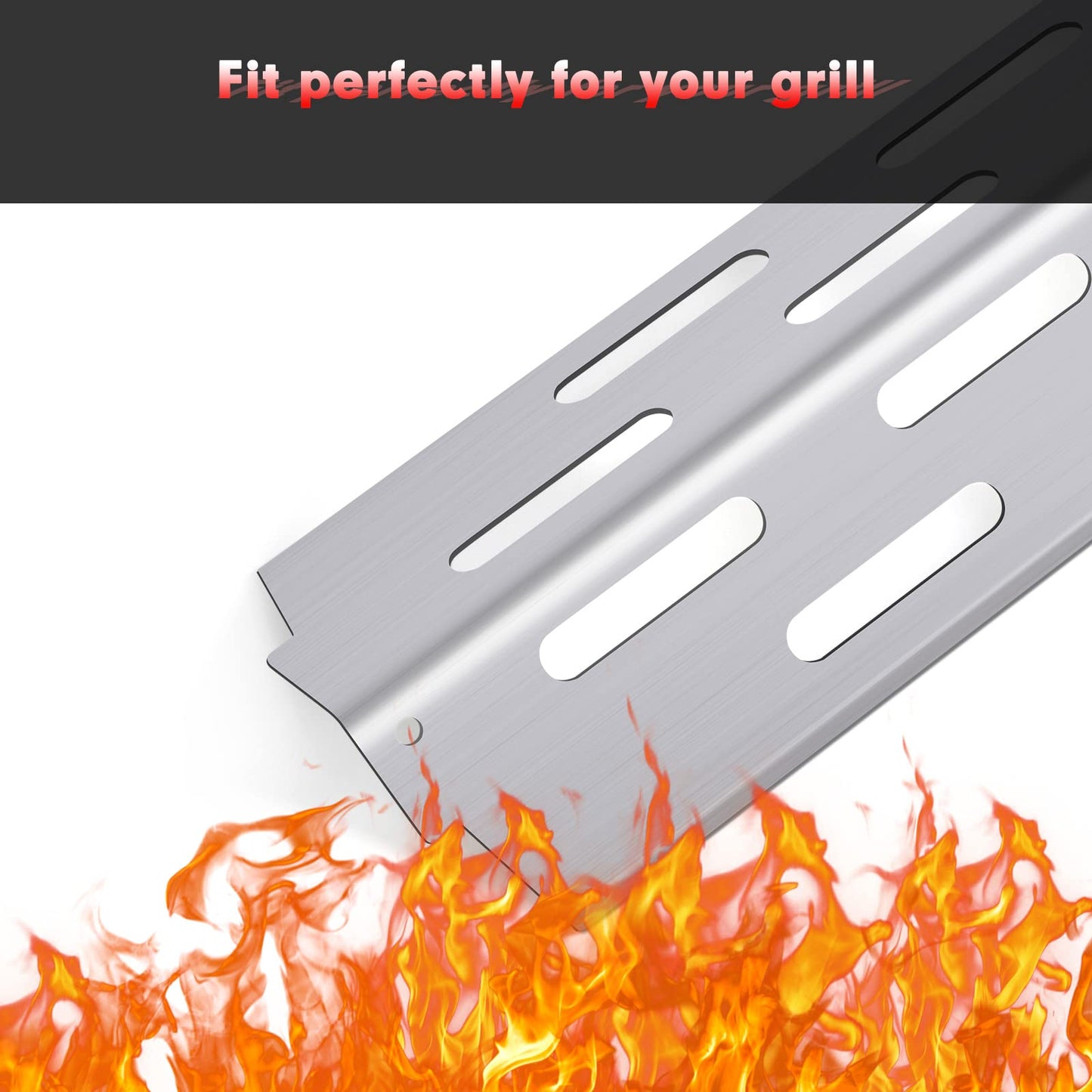Cozilar Grill Grates Flavorizer Bars Parts for Weber Genesis II E-410, S-410, Genesis II LX E-440, S-440, Weber 66089, 66097, 66041, 66033, 66796, Stainless Steel Grids Flavor Bars Heat Deflectors