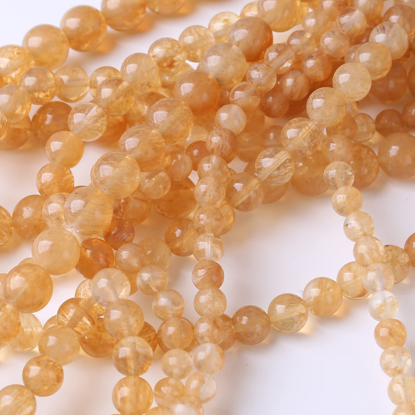 32PCS 12MM Tea Watermenlon Stone Beads Energy Healing Beads for DIY Jewelry Bracelet Necklace Making for Jewelry Making 15Inch