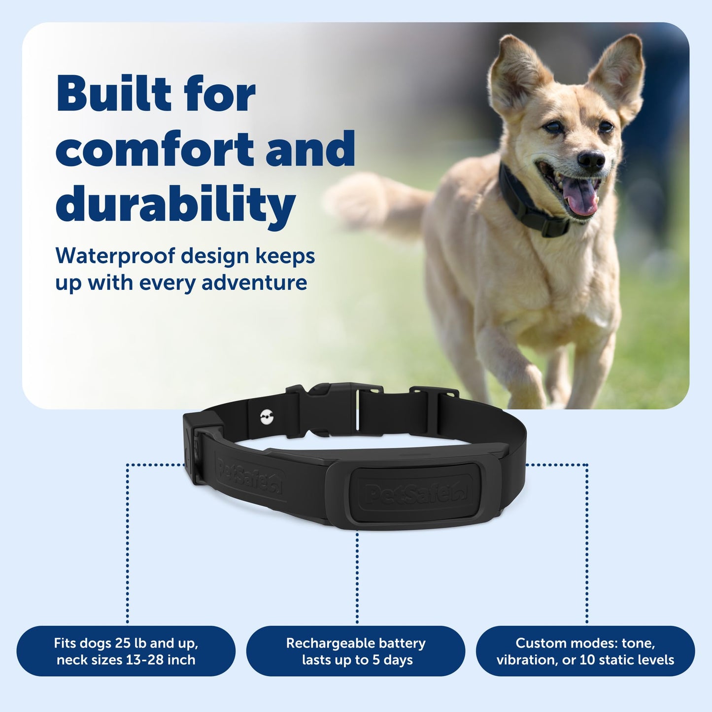 PetSafe Guardian GPS Dog Fence - Advanced AccuGuard Technology - Wireless Virtual Fence - No Subscription Required - Waterproof Collar with Long Lasting Battery - Easy to Set Up