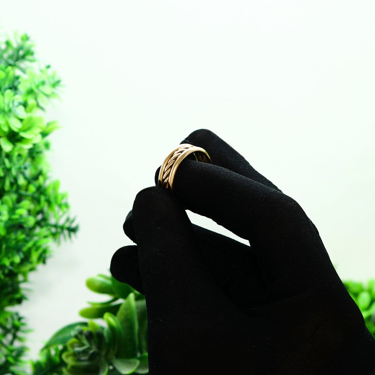 Krishnaa Jewels Pure Copper Classic HandCrafted Band Ring Gift Jewelry for Men and Women (5.5)