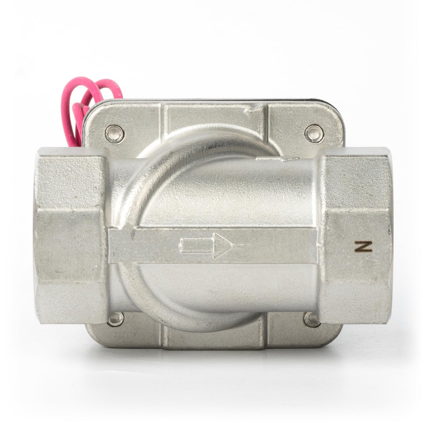 U.S. Solid 1-1/4" Stainless Steel Solenoid Valve - 110V AC Normally Closed Electric Solenoid Valve with Viton Seal, Lead Wire Type