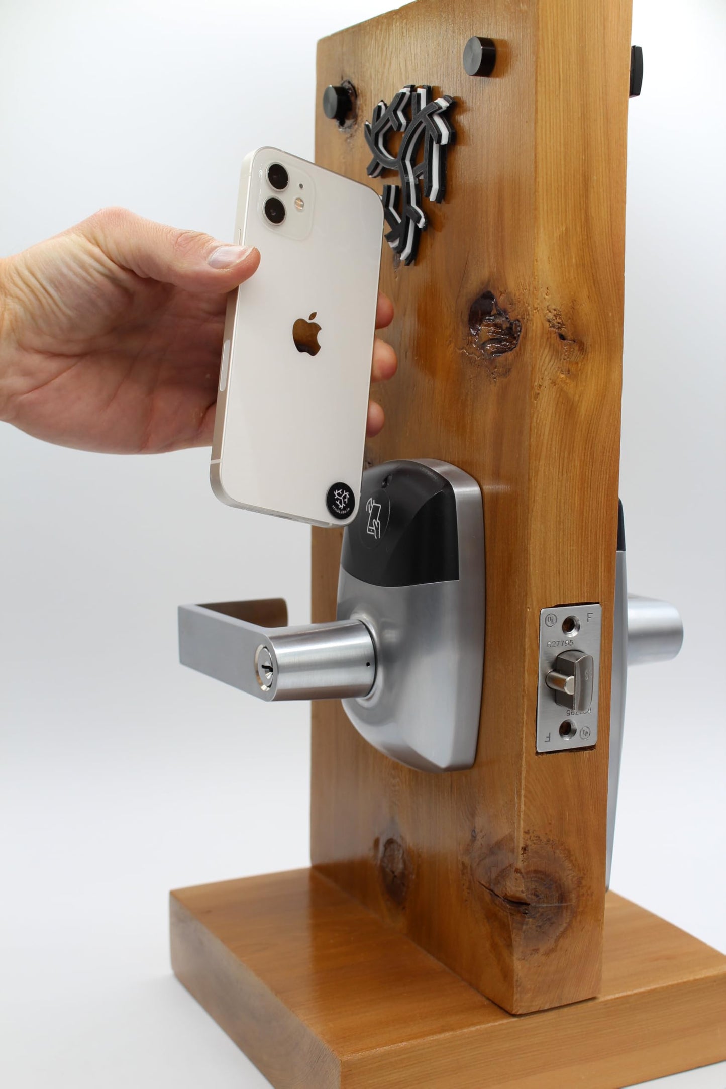RFID Commercial Lever Door Lock, Access Control System App, Includes 2 NFC keycards (Right-Hand)