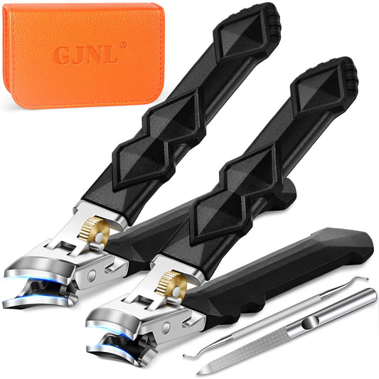 2026 Toenail Clippers for Thick Toenails, Wide Jaw Opening Toe Nail Clippers for Men, Heavy Duty Ingrown Toenail Clippers Nail Clippers, Ultra Sharp Slanted Nail Cutters with Long Handle