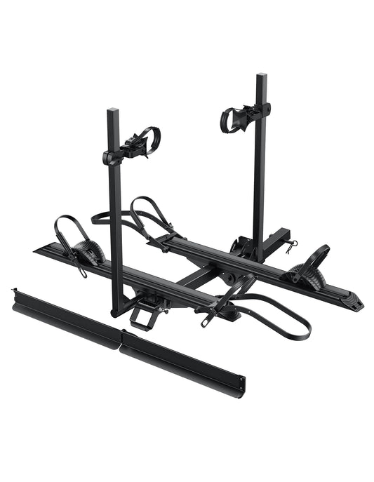 YOUNG ELECTRIC 200LBS EZ-FOLD Aluminum 2-Ebike Carrier with Ramp for Bikes and Electric Bike, Car SUV Truck Van RV and Trailer