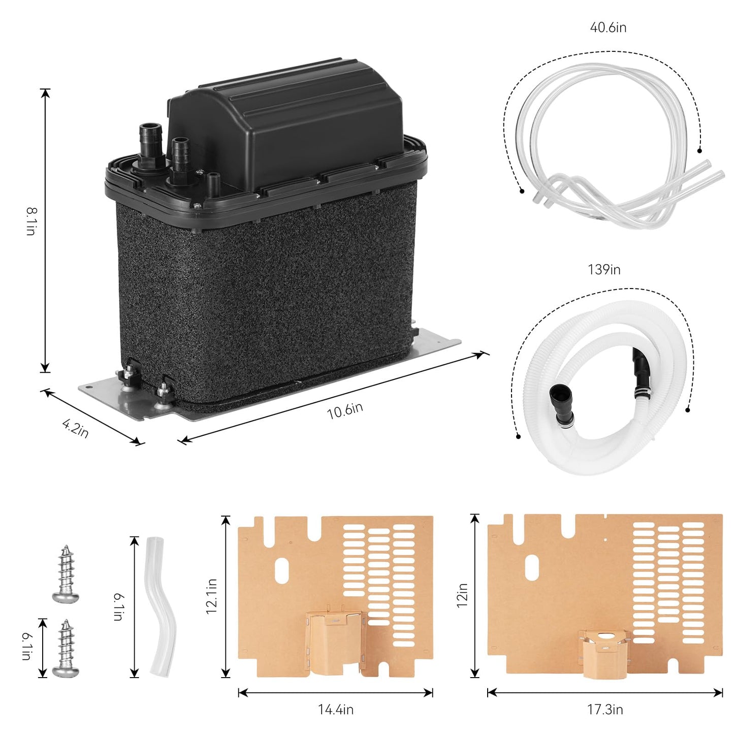 Drain Pump Kit For Ice Machines, Replaces 1901A, 2185528, 2208534, 2310253, AH3650734, EA3650734, PS3650734