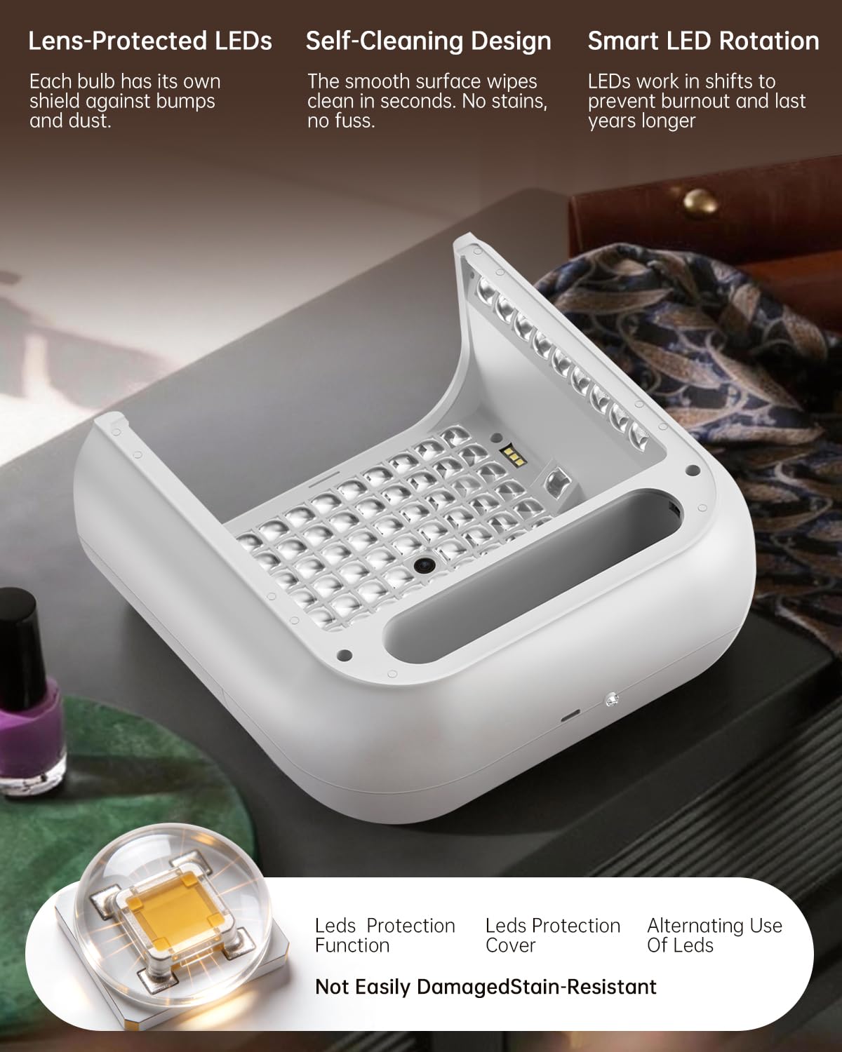 AI Health Best Nail Lamp-O NAIL AI Precision Scan,Reduce Excess UV Skin Damage-2in1 AI Computer&Nail Dryer with HD Visible Screen,109 LEDs 2X Faster Curing,Nail Curing Lamp for Salon and Home