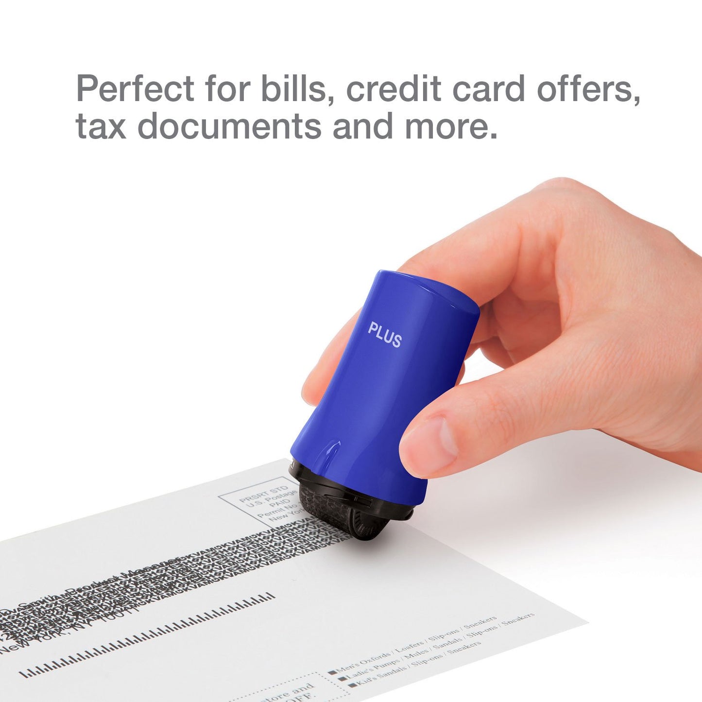 Guard Your ID Confidential Security Roller Set Advanced 2.0 for Identity Theft Protection Redacting (Regular 3-Pack, Blue)