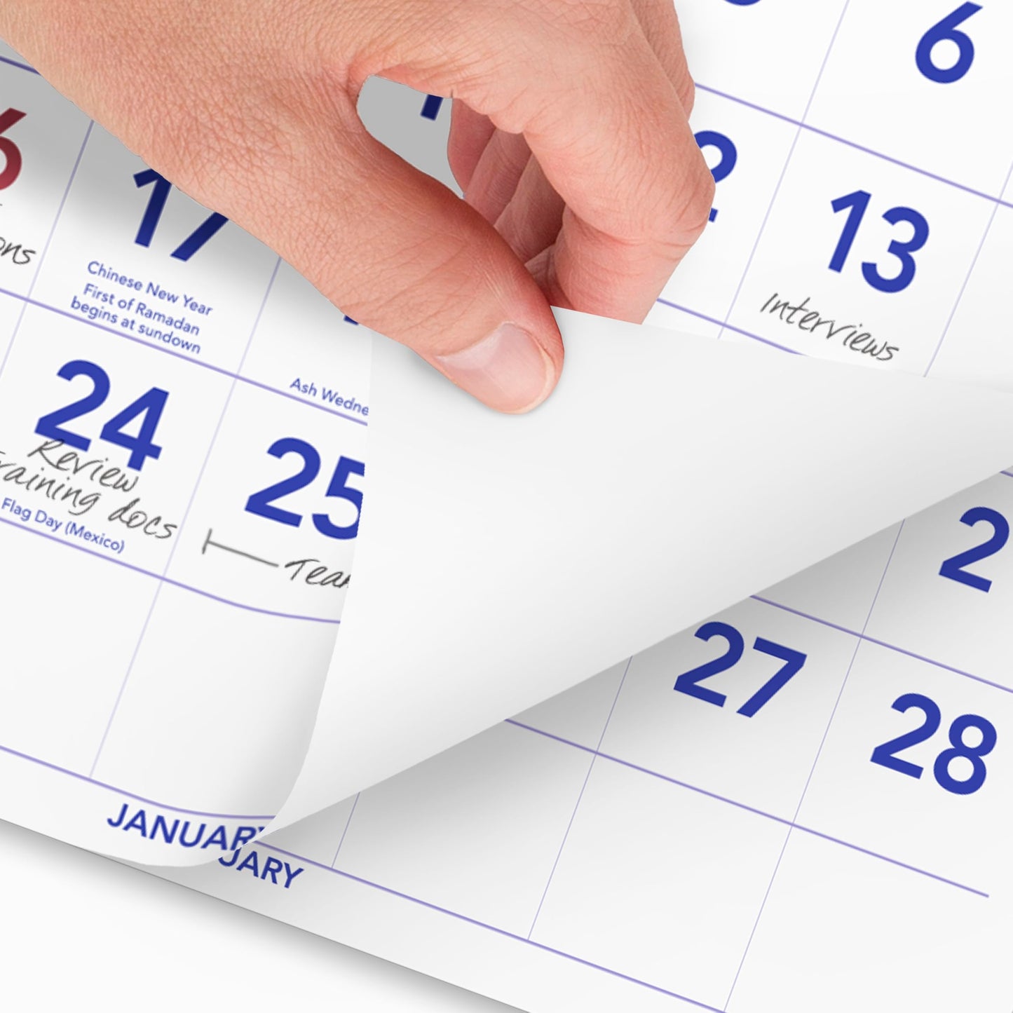 AT-A-GLANCE 2026 Wall Calendar, 12" x 27", Large, Vertical, 3-Month Reference (PM112826)