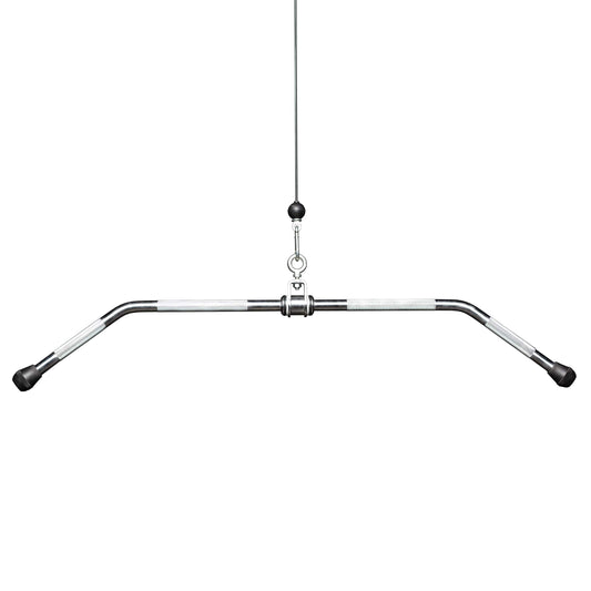REP Fitness 48-Inch Lat Bar, Solid Pro Style Cable Attachment for Pulldown, Row, Arm, Bicep, Back, Shoulder, Strength Training, Home Gym Equipment, Pulley System Workout Handle Accessory