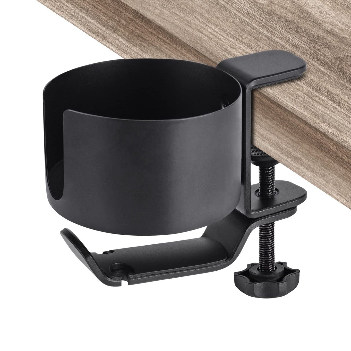 AirTaxiing Desk Cup Holder with Headphone Hanger - Anti-Spill Table Cup Holder for Water Bottles, Wheelchairs, Workstations, Gaming Desk Accessories
