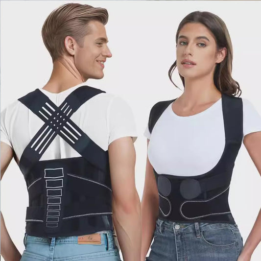 Instant Posture Corrector for Women & Men, Back Brace for Neck Shoulder Upper Back Pain Relief, Adjustable Posture Correcter for Hunchback Slouching, Invisible Under Clothes, Lightweight Comfort (Large)