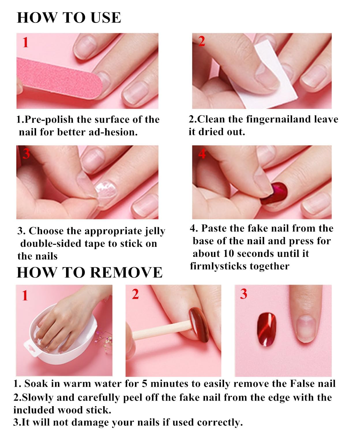 Handmade French Tip Press on Nails Medium Almond Fake Nails with Designs Blue French Tip False Nails Press ons on Nails for Women Manicure 10pcs (MT-120-M)