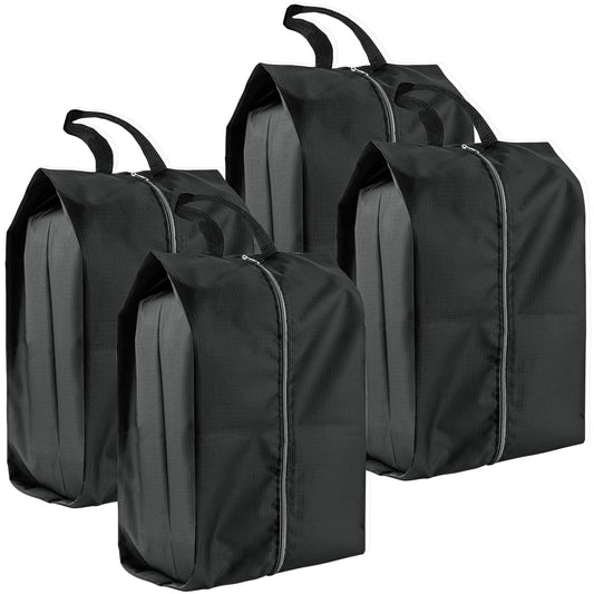 Shoe Bags for Travel, 4 Pack Extra Durable Travel Shoe Bags for Storage and Packing, Reusable Water-proof Shoe Bag with Smooth Zipper, Portable Travel Essentials