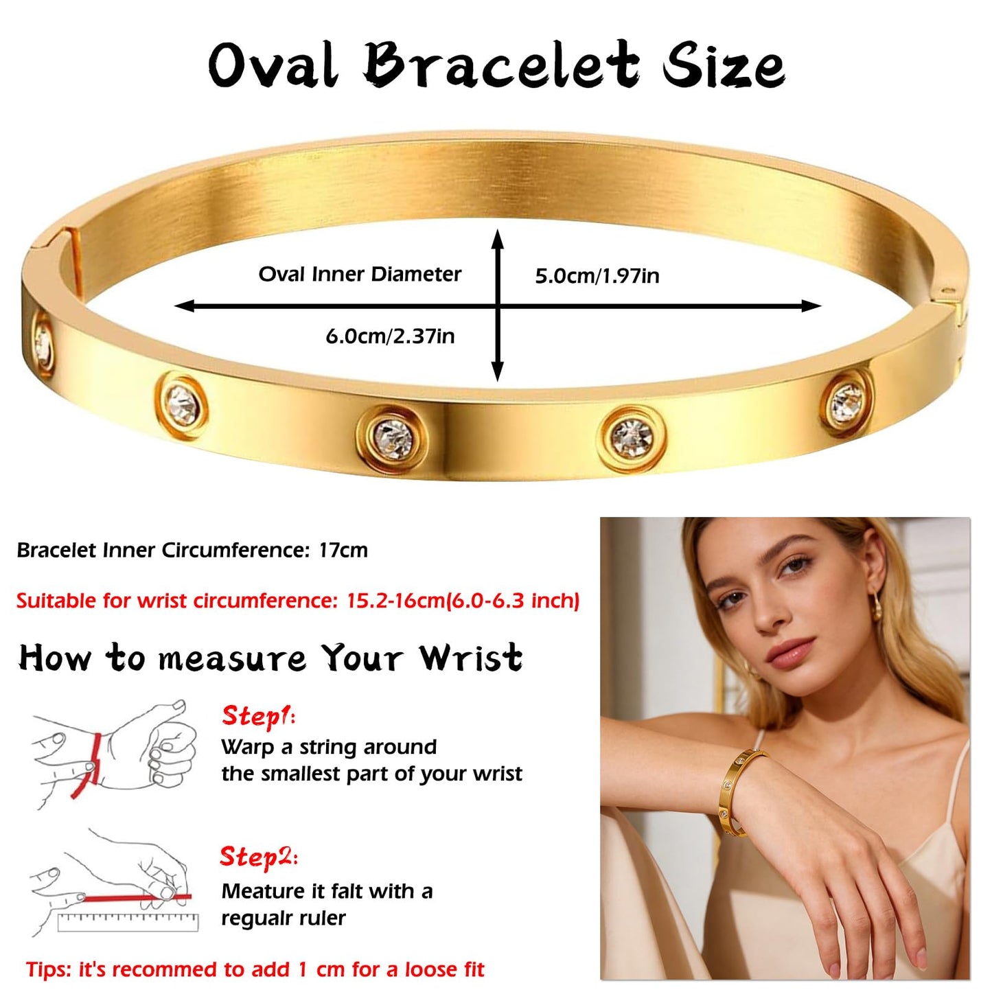 Ciormis Gold Plated Clover Tennis Love Bracelets Set for Women, Tarnish Free 18K Gold Bangles Trendy Floral Jewelry Gift for for Girlfriends Women Wife Anniversary Valentines Birthday Christmas