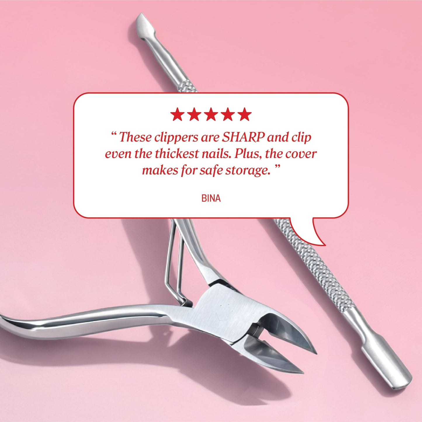 Onyx Professional 3 Piece Thick Toenail Grooming Kit - Includes Stainless Steel Toenail Clippers and 2 Tools for Smoothing, Shaping and Cleaning, Cut Through Thick Toenails, Healthy Feet