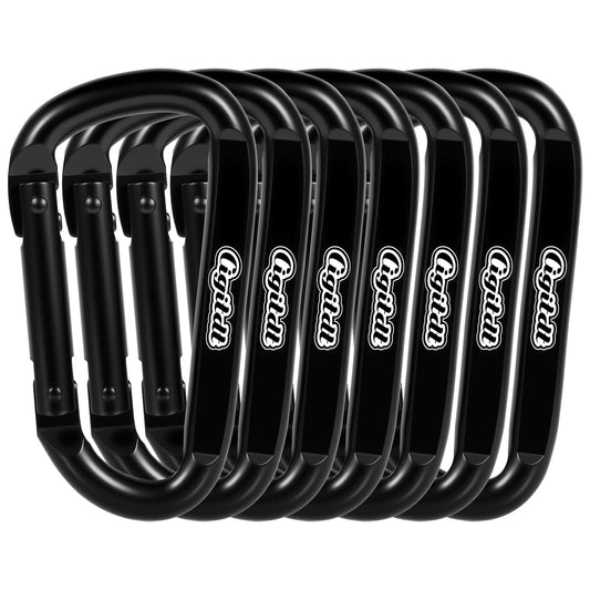 Carabiner Clip,Heavy Duty Carabiners 900lbs-1543lbs,Multipurpose for Camping Essentials,Hiking,keychain clip,Hammock,Dog Leash Harness,Carabiner for Keys,Key Chain Hooks Outdoor Gym etc&Utility D Ring