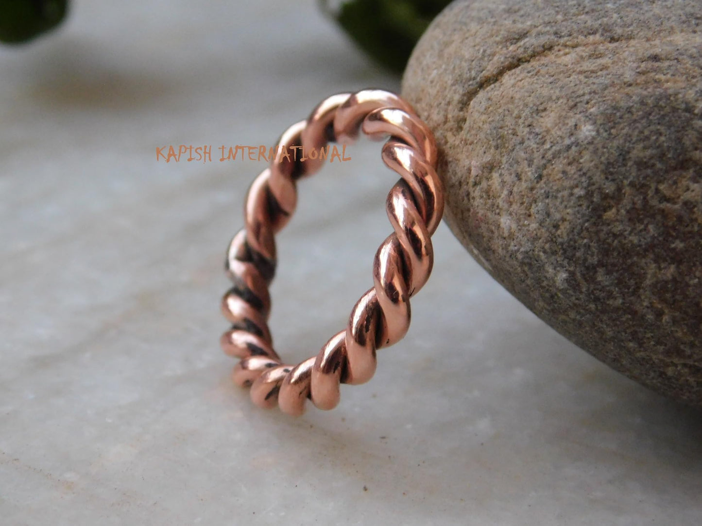 Generic Pure copper tensor rings twisted, Simple ring, Tensor Rings Twist Ring Jewelry, Solid Copper Twisted ring for Men and Women, Jewelry for Unisex, (7)