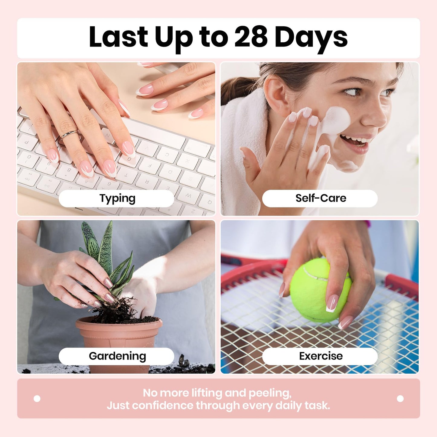 Beetles Fast Dry Nail Glue, Builder Top Coat & Remover Set, Strong Hold & High Shine for Press-On Nails and French Tips, DIY Gift for Women